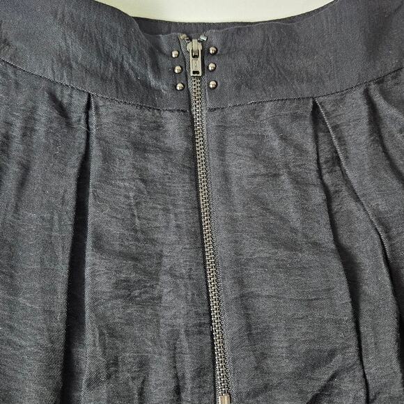 BCBGeneration Skirt Womens Size 12 Black A-Line Pleated Y2K Grunge Mini Academia - Picture 5 of 8
